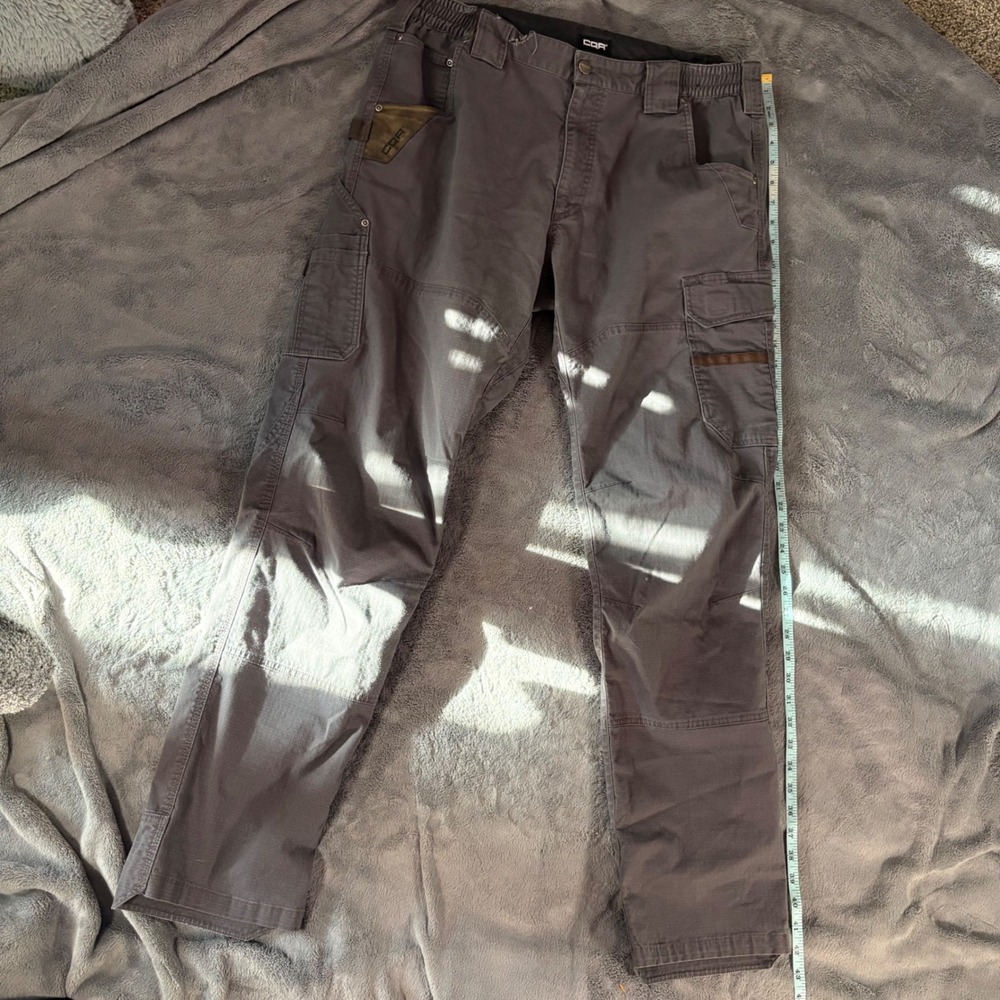 CQR Mens Cargo Pants Gray Size 36W x 34L Work Utility Outdoor Adventure - Picture 6 of 10